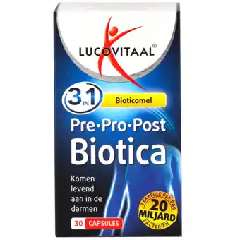 Holland & Barrett Lucovitaal Pre Pro Post Biotica - 30 capsules aanbieding