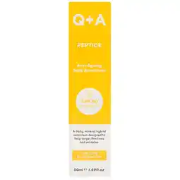 Holland & Barrett Q+A Peptide Anti-Ageing Facial Sunscreen SPF50 - 50ml aanbieding