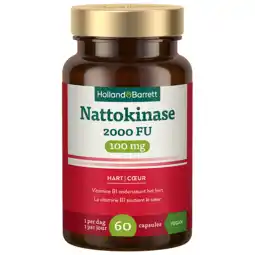 Holland & Barrett Holland & Barrett Nattokinase 2000FU 100mg - 60 capsules aanbieding