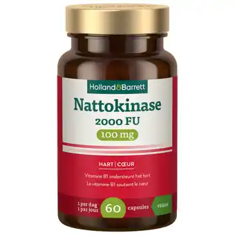 Holland & Barrett Holland & Barrett Nattokinase 2000FU 100mg - 60 capsules aanbieding