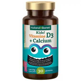 Holland & Barrett Holland and Barrett Kids! Vitamine D3 + Calcium - 30 gummies aanbieding