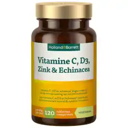 Holland & Barrett Holland & Barrett Vitamine C, D3, Zink & Echinacea - 120 tabletten aanbieding