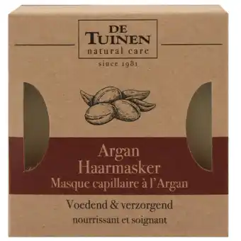 Holland & Barrett De Tuinen Argan Haarmasker Bar - 50g aanbieding