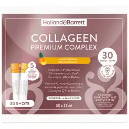 Holland & Barrett Holland & Barrett Collageen Premium Complex Ananassmaak - 30 shots aanbieding