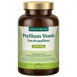 Holland & Barrett Holland & Barrett Psyllium Vezels 500mg - 180 capsules aanbieding