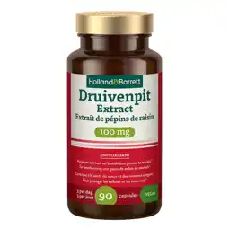 Holland & Barrett Holland & Barrett Druivenpit Extract 100mg - 90 capsules aanbieding