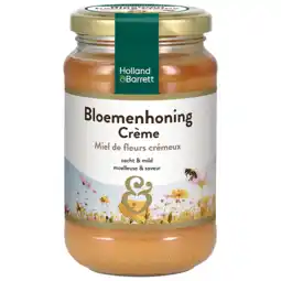 Holland & Barrett Holland & Barrett Bloemenhoning Crème - 450g aanbieding