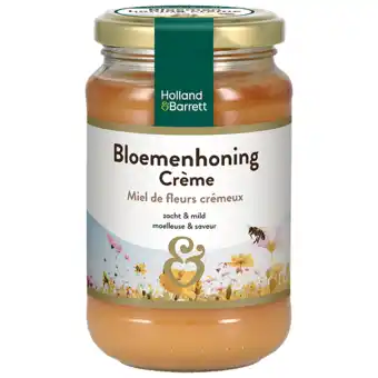 Holland & Barrett Holland & Barrett Bloemenhoning Crème - 450g aanbieding