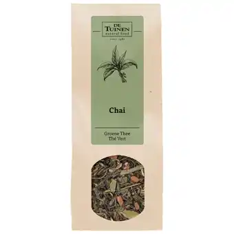 Holland & Barrett De Tuinen Groene Thee Chai - 100g aanbieding