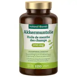 Holland & Barrett Holland & Barrett Akkermuntolie 200mg - 120 softgels aanbieding