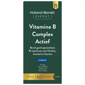 Holland & Barrett Holland & Barrett Expert Vitamine B Complex Actief - 60 capsules aanbieding
