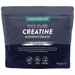 Holland & Barrett Holland & Barrett 100% Puur Creatine Monohydraat - 350g aanbieding