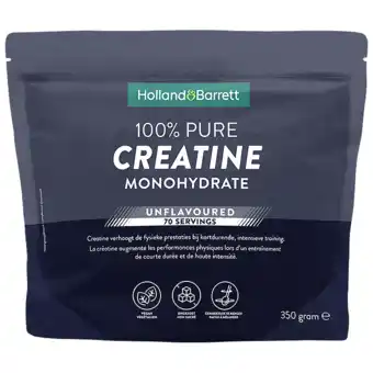 Holland & Barrett Holland & Barrett 100% Puur Creatine Monohydraat - 350g aanbieding