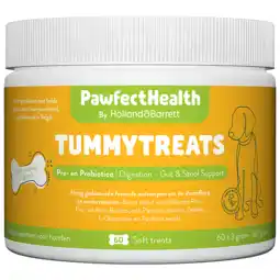 Holland & Barrett Holland & Barrett PawfectHealth Tummytreats Pre- En Probiotica Hond - 60 soft treats aanbieding