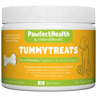 Holland & Barrett Holland & Barrett PawfectHealth Tummytreats Pre- En Probiotica Hond - 60 soft treats aanbieding