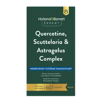 Holland & Barrett Holland & Barrett Expert Quercetine, Scuttelaria & Astragalus Complex - 60 capsules aanbieding