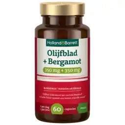 Holland & Barrett Holland & Barrett Olijfblad 350mg + Bergamot 350mg - 60 capsules aanbieding