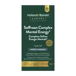 Holland & Barrett Holland & Barrett Expert Saffraan Complex Mental Energy Liposomaal - 60 capsules aanbieding