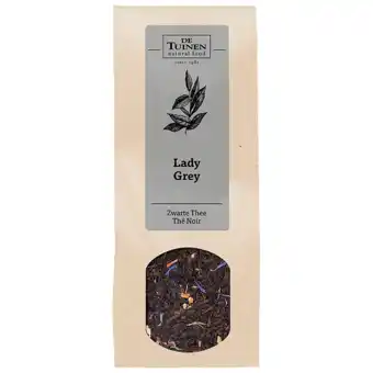 Holland & Barrett De Tuinen Zwarte Thee Lady Grey - 100g aanbieding