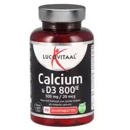 Holland & Barrett Lucovitaal Calcium 500mg En Vitamine D3 20mcg - 90 kauwtabletten aanbieding