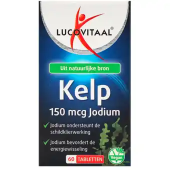 Holland & Barrett Lucovitaal Kelp 150mcg Jodium – 60 tabletten aanbieding