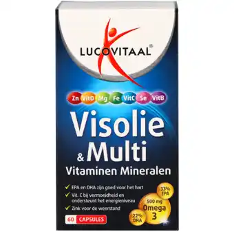 Holland & Barrett Lucovitaal Visolie & Multi Vitaminen Mineralen - 60 capsules aanbieding