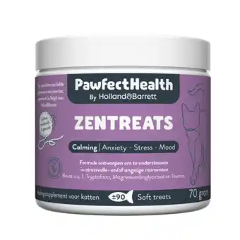 Holland & Barrett Holland & Barrett Zentreats Calming Kat - 90 soft treats aanbieding