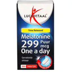 Holland & Barrett Lucovitaal Time Released Melatonine 299mcg - 200 tabletjes aanbieding