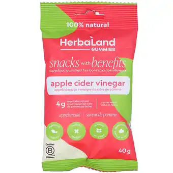 Holland & Barrett Herbaland Snacks with Benefits Apple Cider Vinegar Gummies - 40g aanbieding