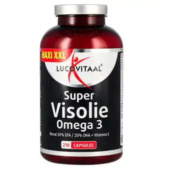 Holland & Barrett Lucovitaal Super Visolie Omega 3-6 - 210 capsules aanbieding