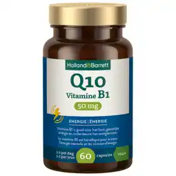 Holland & Barrett Holland & Barrett Q10 Vitamine B1 50mg - 60 capsules aanbieding
