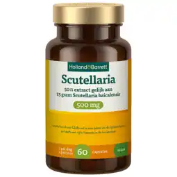 Holland & Barrett Holland & Barrett Scutellaria 500mg - 60 capsules aanbieding