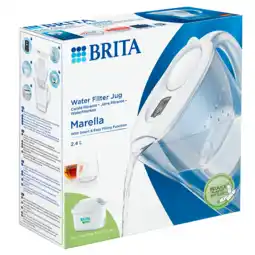 Holland & Barrett BRITA Waterfilterkan Marella Wit - 2,4l aanbieding