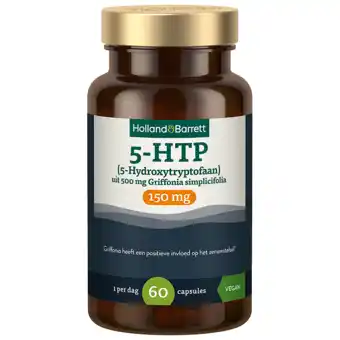 Holland & Barrett Holland & Barrett 5-HTP (5-Hydroxytryptofaan) 150mg Uit 500mg Griffonia Simplicifolia - 60 capsules aanbieding
