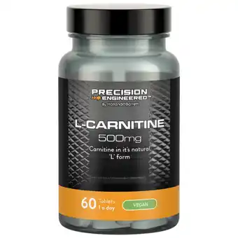Holland & Barrett Precision Engineered L-Carnitine 500mg - 60 tabletten aanbieding