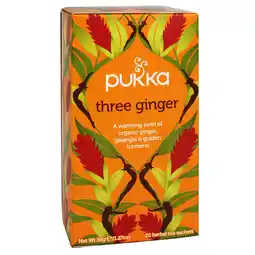 Holland & Barrett Pukka Three Ginger Bio (20 Theezakjes) aanbieding