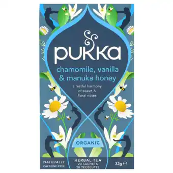 Holland & Barrett Pukka Chamomile Vanilla Manuka Bio (20 Theezakjes) aanbieding