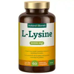 Holland & Barrett Holland & Barrett L-Lysine 1000mg - 60 tabletten aanbieding
