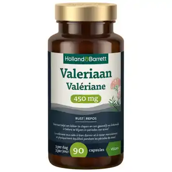 Holland & Barrett Holland & Barrett Valeriaan Poeder 450mg - 90 capsules aanbieding