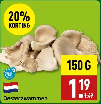 ALDI Oesterzwammen aanbieding