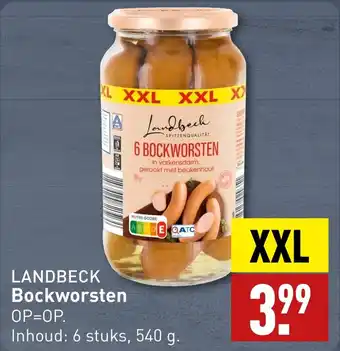 ALDI Landbeck Bockworsten aanbieding