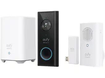 MediaMarkt Eufy Battery Set Chime + Slimme Deurbel Zwart aanbieding