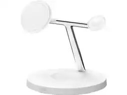 MediaMarkt Belkin Belkin Boostcharge Pro 3-in-1 Wireless Charging Stand Met Magsafe Wit aanbieding