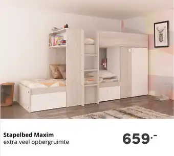 Baby & Tiener Stapelbed Maxim aanbieding