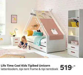 Baby & Tiener Life Time Cool Kids Tipibed Unicorn aanbieding