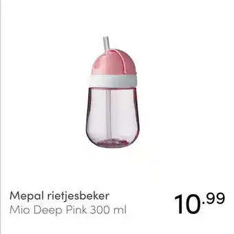 Baby & Tiener Mepal rietjesbeker Mio Deep Pink 300 ml aanbieding