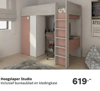 Baby & Tiener Hoogslaper Studio aanbieding