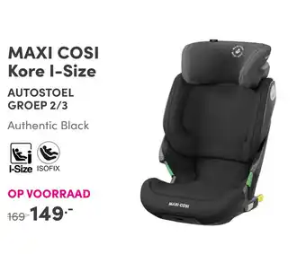 Baby & Tiener Maxi Cosi Kore I-Size Autostoel Groep 2/3 aanbieding