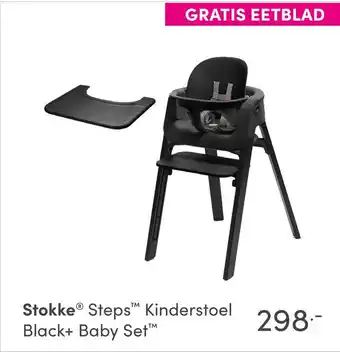 Baby & Tiener Stokke® Steps Kinderstoel Black+ Baby Set™ TM TM aanbieding