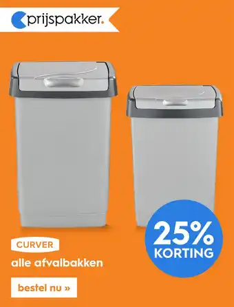 Blokker CURVER. alle afvalbakken aanbieding